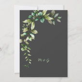 Hochzeitseinladungen Kunst Einladung (Rückseite)