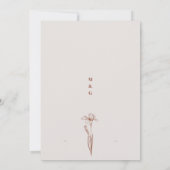 Hochzeitseinladungen Kunst Einladung (Rückseite)