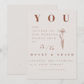 Hochzeitseinladungen Kunst Einladung (Vorne/Hinten)