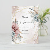 Hochzeitseinladungen Kunst Einladung (Stehend Vorderseite)