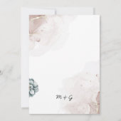 Hochzeitseinladungen Kunst Einladung (Rückseite)