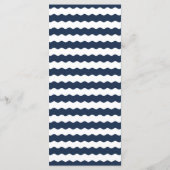 Hochzeitseinladungen | Menü für nautische Marine W Menükarte (Rückseite)