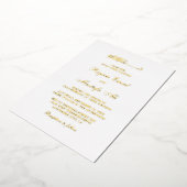 Hochzeitseinladungen mit echter Folie Folieneinladung (Gedreht)