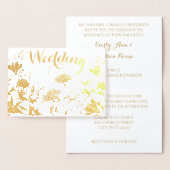 Hochzeitseinladungen mit Goldfilm Folienkarte (Anzeige)