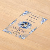 Hochzeitseinladungen mit Minimalistischem Foto Acryleinladungen (Ablage )