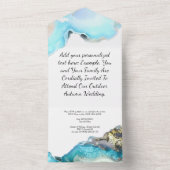 Hochzeitseinladungen mit UAWG All In One Einladung (Innen Boden)