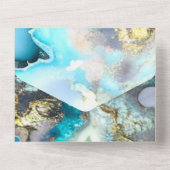 Hochzeitseinladungen mit UAWG All In One Einladung (Rückseite)