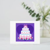 Hochzeitseinladungen Postkarte (Stehend Vorderseite)