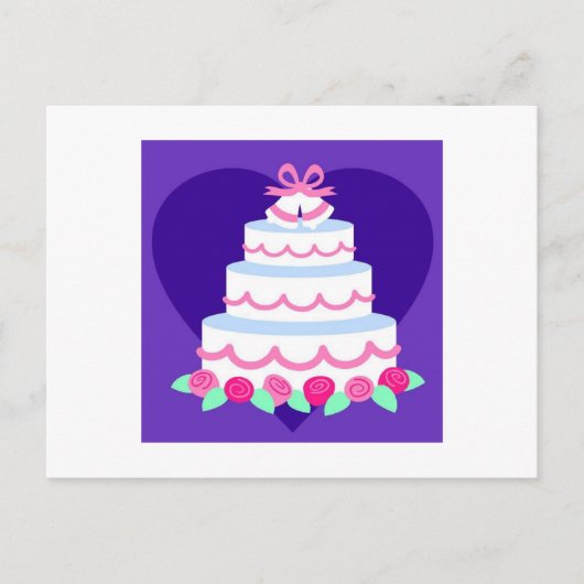 Hochzeitseinladungen Postkarte (Vorderseite)