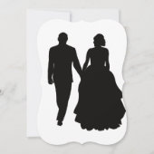 Hochzeitseinladungen Silhouette Einladung (Vorderseite)