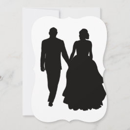 Hochzeitseinladungen Silhouette Einladung