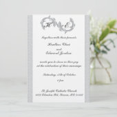 Hochzeitseinladungen Silver Einladung (Stehend Vorderseite)
