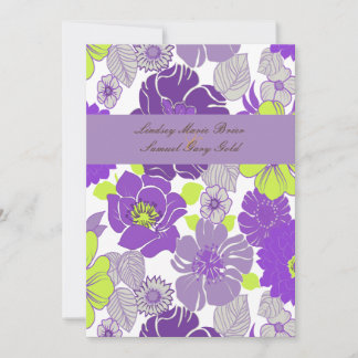 Hochzeitseinladungen ~ Sommerflorale Pfefferlinge Einladung