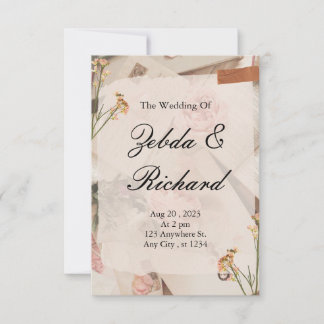 Hochzeitseinladungen stehen zur Verfügung. Einladung