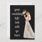 Hochzeitseinladungen und Einladungen können Sie pe (Vorderseite)