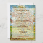 Hochzeitseinladungen. Vintages Rosa Rosa Einladung (Vorderseite)