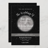 Hochzeitseinladungen | Vollmond und Stern Einladung (Vorne/Hinten)