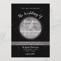 Hochzeitseinladungen | Vollmond und Stern