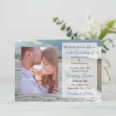 Hochzeitseinladungen zum Thema "Ocean Waves Themed Einladung (Stehend Vorderseite)