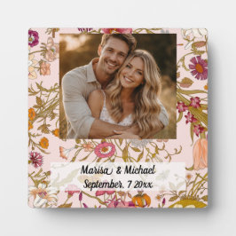 Hochzeitseinladungs-Andenken Fotoplatte