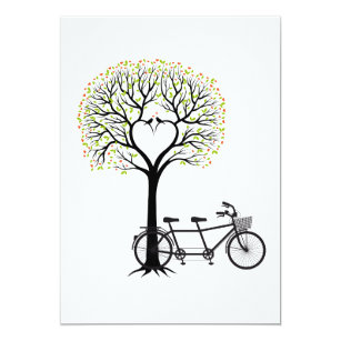 Herzbaum Einladungen Zazzle De