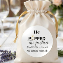 Hochzeitseinladungsgeschenk, er hat gefragt
