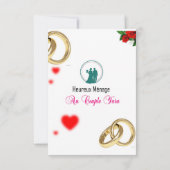 HOCHZEITSEINLADUNGSKARTE ANKÜNDIGUNG (Rückseite)