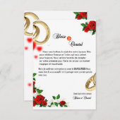 HOCHZEITSEINLADUNGSKARTE ANKÜNDIGUNG (Vorne/Hinten)