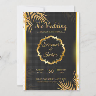 Hochzeitseinladungskarte editierbar  einladung