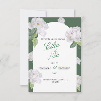 Hochzeitseinladungskarte RSVP Karte