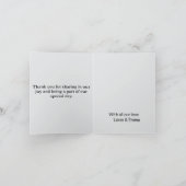 Hochzeitseinladungskarten karte (Innenseite)