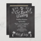 Hochzeitseinlage von Palm Tree Beach (Vorne/Hinten)