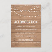 Hochzeitseinsatz für Holzkörner und Streichelampen Begleitkarte (Vorderseite)