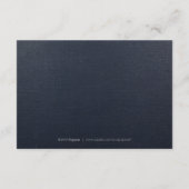 Hochzeitseinsatz in Edelgold Begleitkarte (Rückseite)