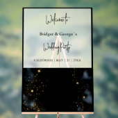 Hochzeitsempfang abstrakt schwarz & mattiert acrylschild (Neutral)