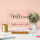Hochzeitsempfang Acrylschild (Hochzeit)