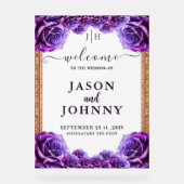 Hochzeitsempfang Acrylschild (Vorderseite)