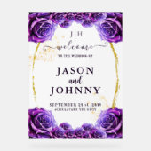 Hochzeitsempfang Acrylschild (Vorderseite)