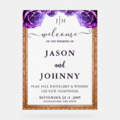 Hochzeitsempfang Acrylschild (Vorderseite)