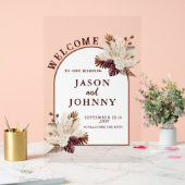 Hochzeitsempfang Acrylschild (Hochzeit)