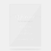 Hochzeitsempfang Acrylschild (Vorderseite)