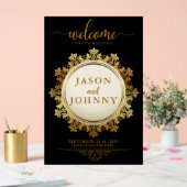 Hochzeitsempfang Acrylschild (Hochzeit)