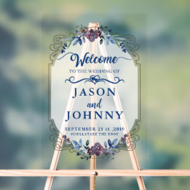 Hochzeitsempfang Acrylschild