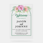 Hochzeitsempfang Acrylschild (Vorderseite)