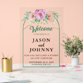 Hochzeitsempfang Acrylschild (Hochzeit)