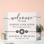 Hochzeitsempfang Acrylschild (Hochzeit)