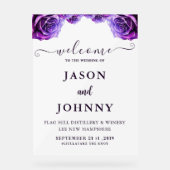 Hochzeitsempfang Acrylschild (Vorderseite)