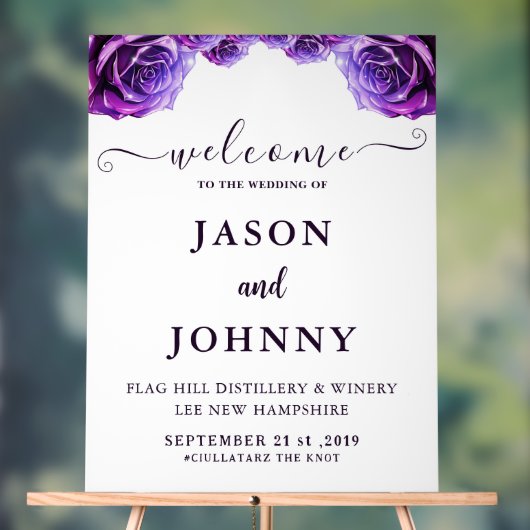 Hochzeitsempfang Acrylschild (Neutral)