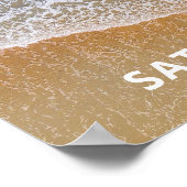 Hochzeitsempfang am Blue Sea Beach Poster (Ecke)