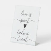 Hochzeitsempfang am Dessert Sockelschild (Vorderseite)